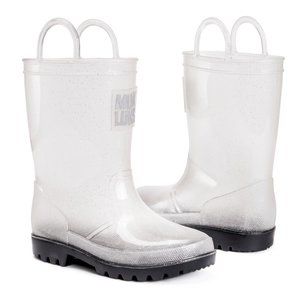 Girls Clear Glitter MUK LUKS Rainboots